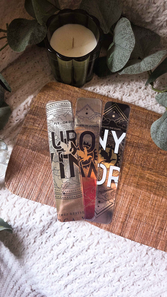 Fourth Wing | Recycled Bookmarks